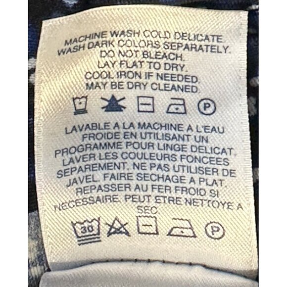 Land's End Womens Blouse Long Sleeve Pullover Cowl Neck Stretch Blue Size 3X - Picture 8 of 12